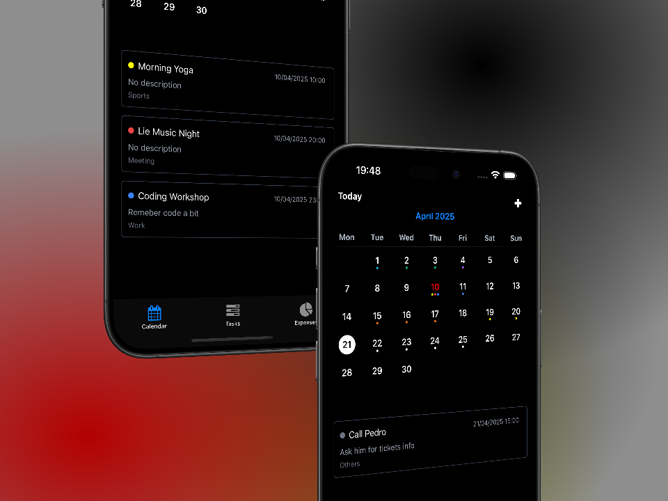 Calendario Planify app